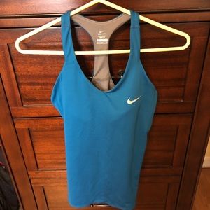 Cute blue nike tank top!